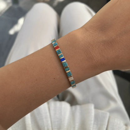 Tile Bead Bracelets